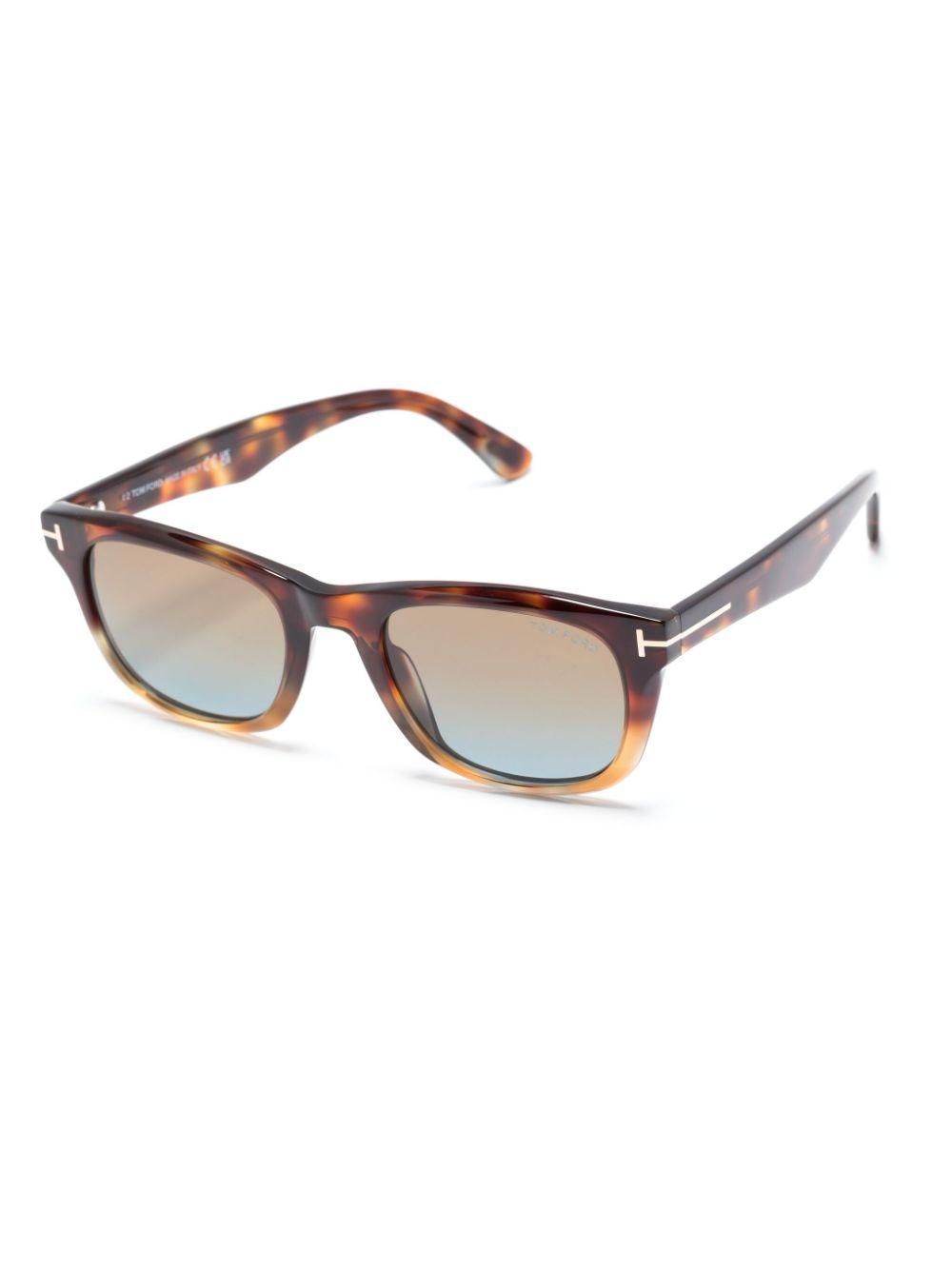 TOM FORD Tortoiseshell Wayfarer-frame Glasses In Brown Product Image