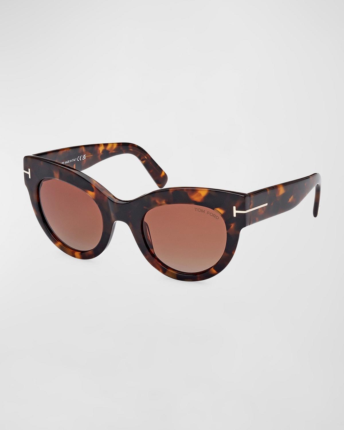 TOM FORD Lucilla 51mm Gradient Cat Eye Sunglasses Product Image