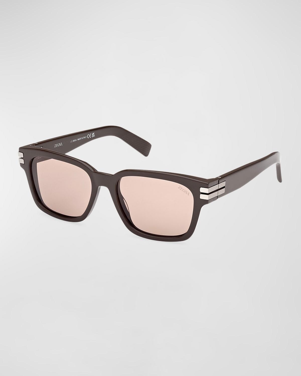 Mens Acetate Rectangle Sunglasses Product Image