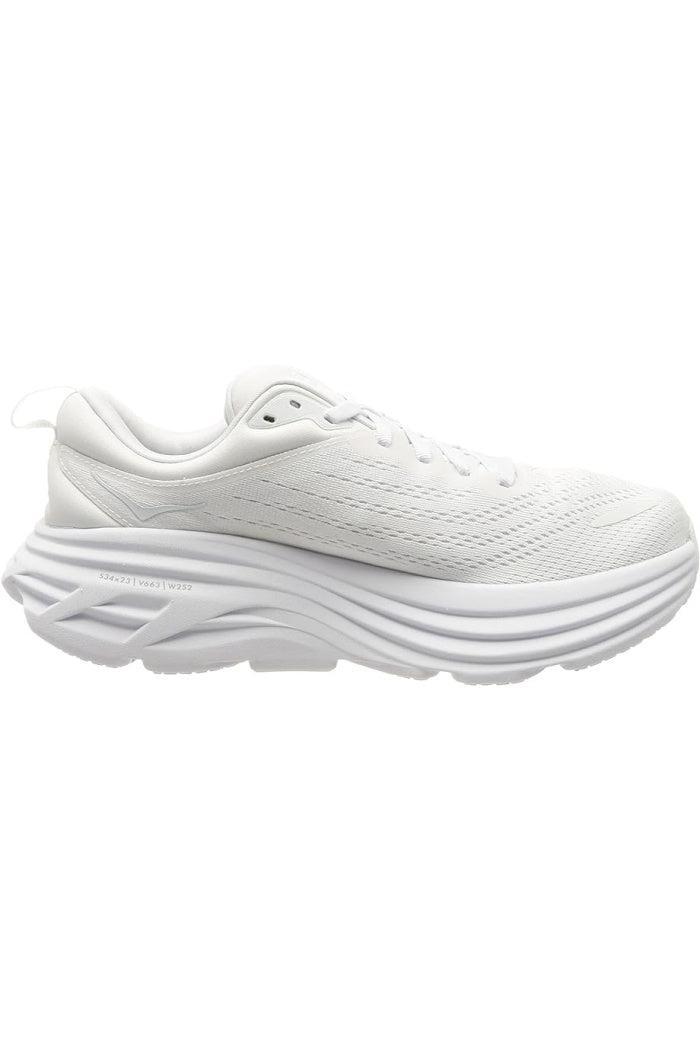 WOMEN'S HOKA BONDI 8 IN BLACK/WHITE MEDIUM WIDTH Female Product Image