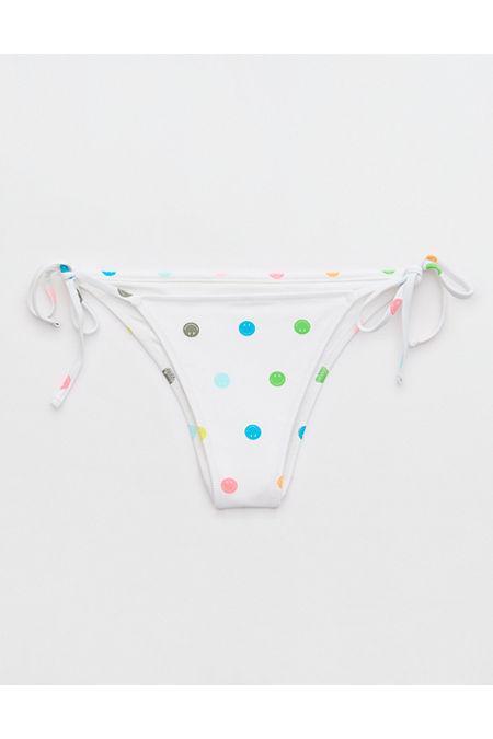 Aerie Smiley Low Rise Tie Cheekiest Bikini Bottom Women's Product Image