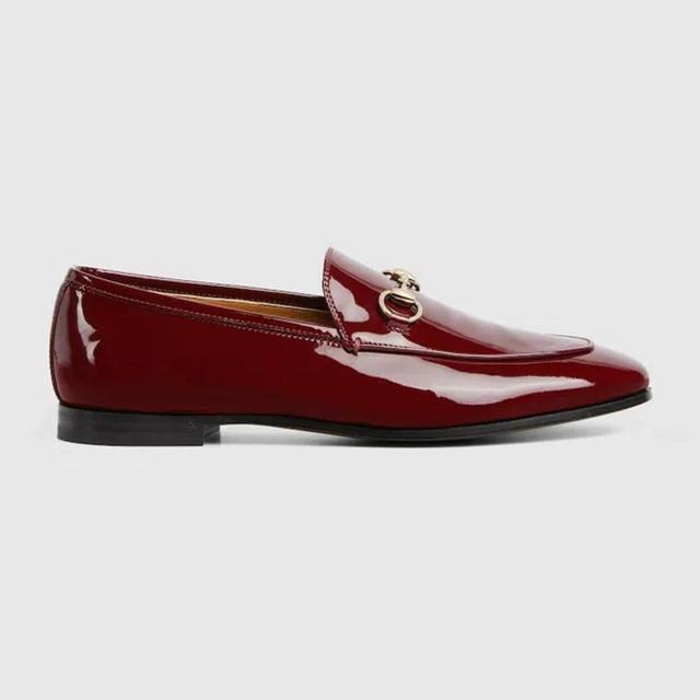 Horsebit-detailed Loafers In Red Product Image