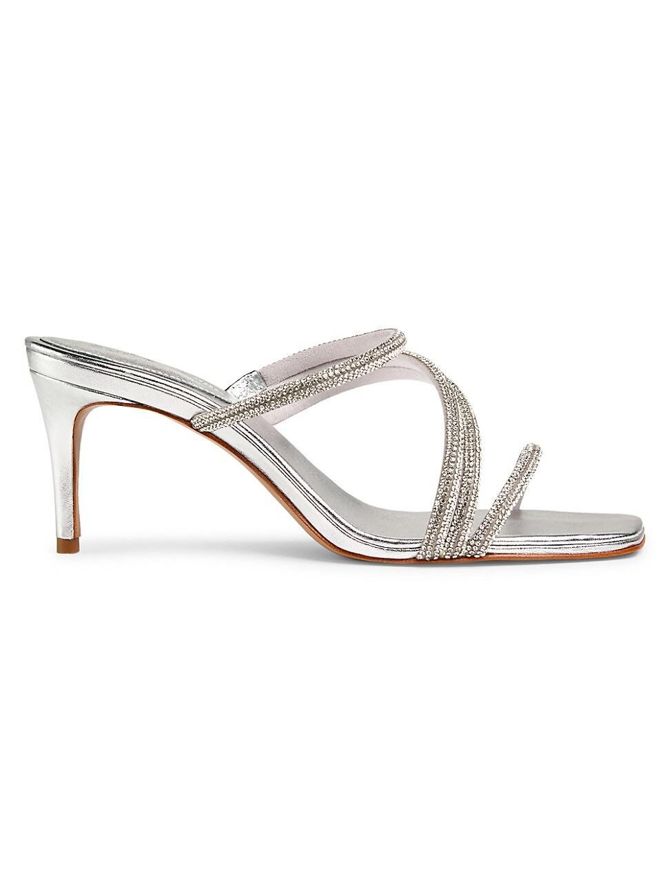 Womens Giulia 76MM Metallic Leather Sandals Product Image