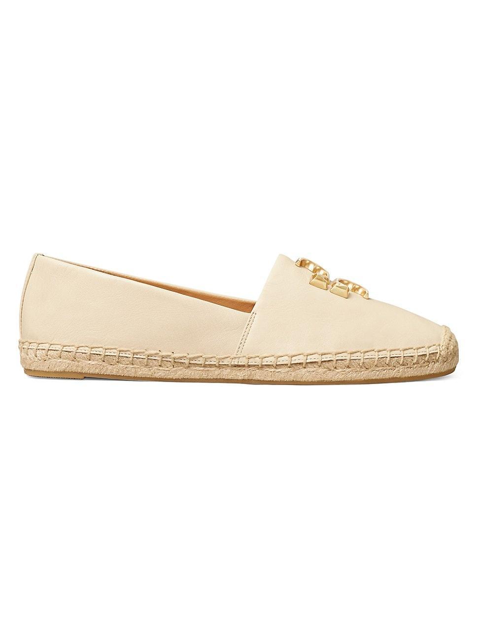 Womens Eleanor Leather Espadrille Flats Product Image