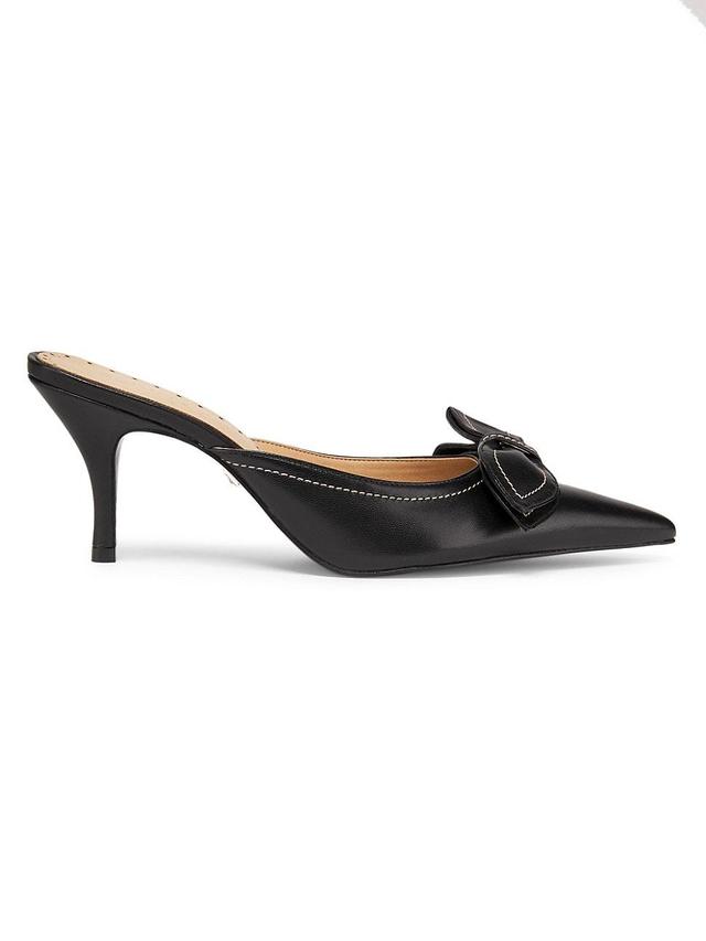 Womens Claire Bow 76MM Leather Pumps Product Image