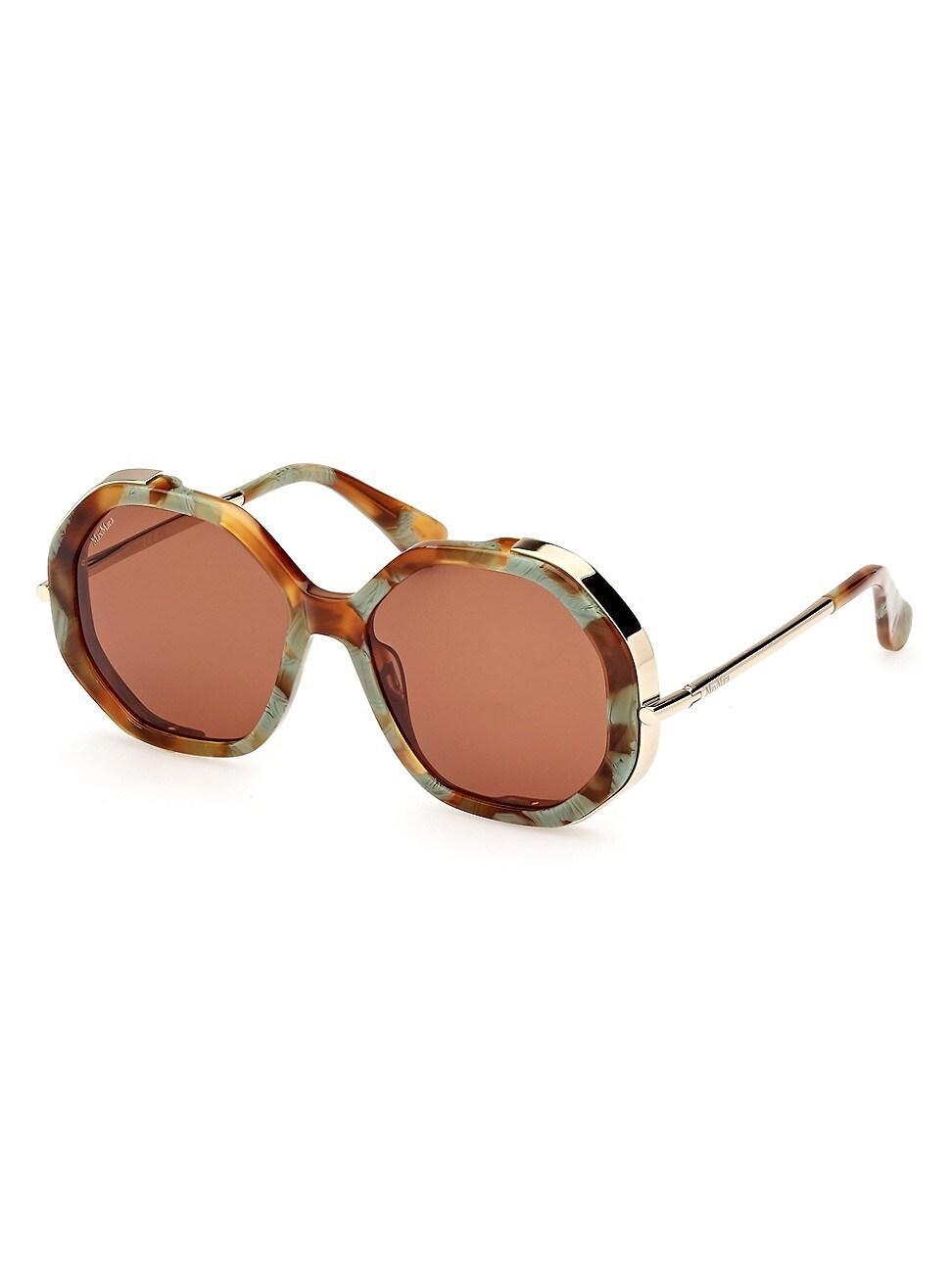 Womens D107 55MM Geometric Sunglasses Product Image