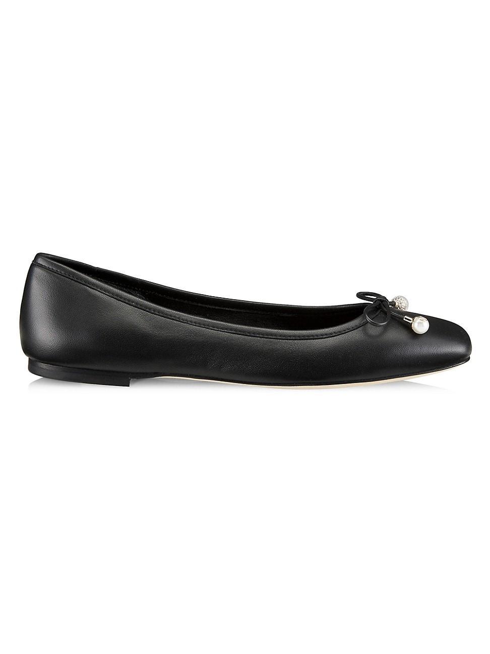 Womens Elme Leather Ballerina Flats Product Image