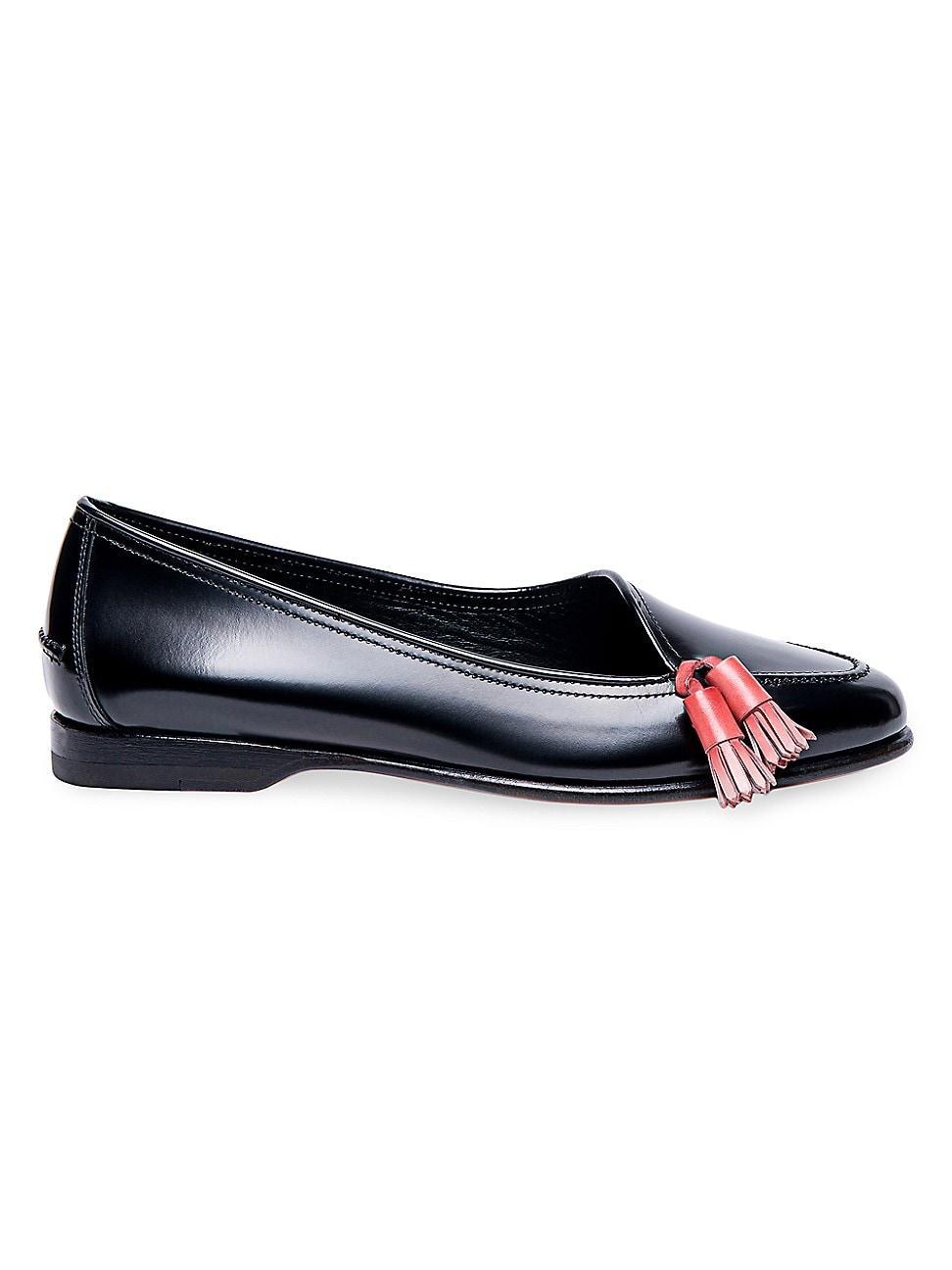 Womens Patent Leather Tassel Loafers product image