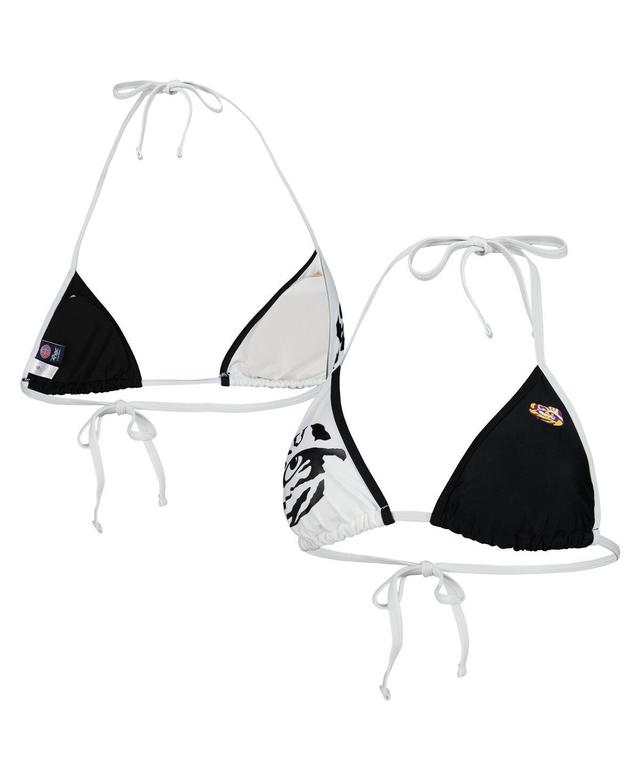 Womens G-iii 4Her by Carl Banks Black Lsu Tigers Play Action Bikini Top - Black Product Image