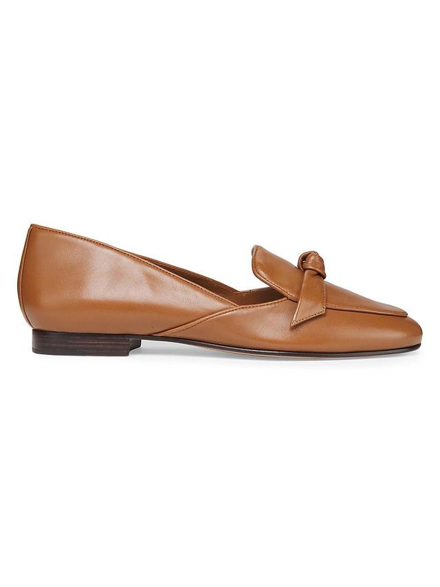 Womens Clarita Stamped Leather Belgian Loafers Product Image