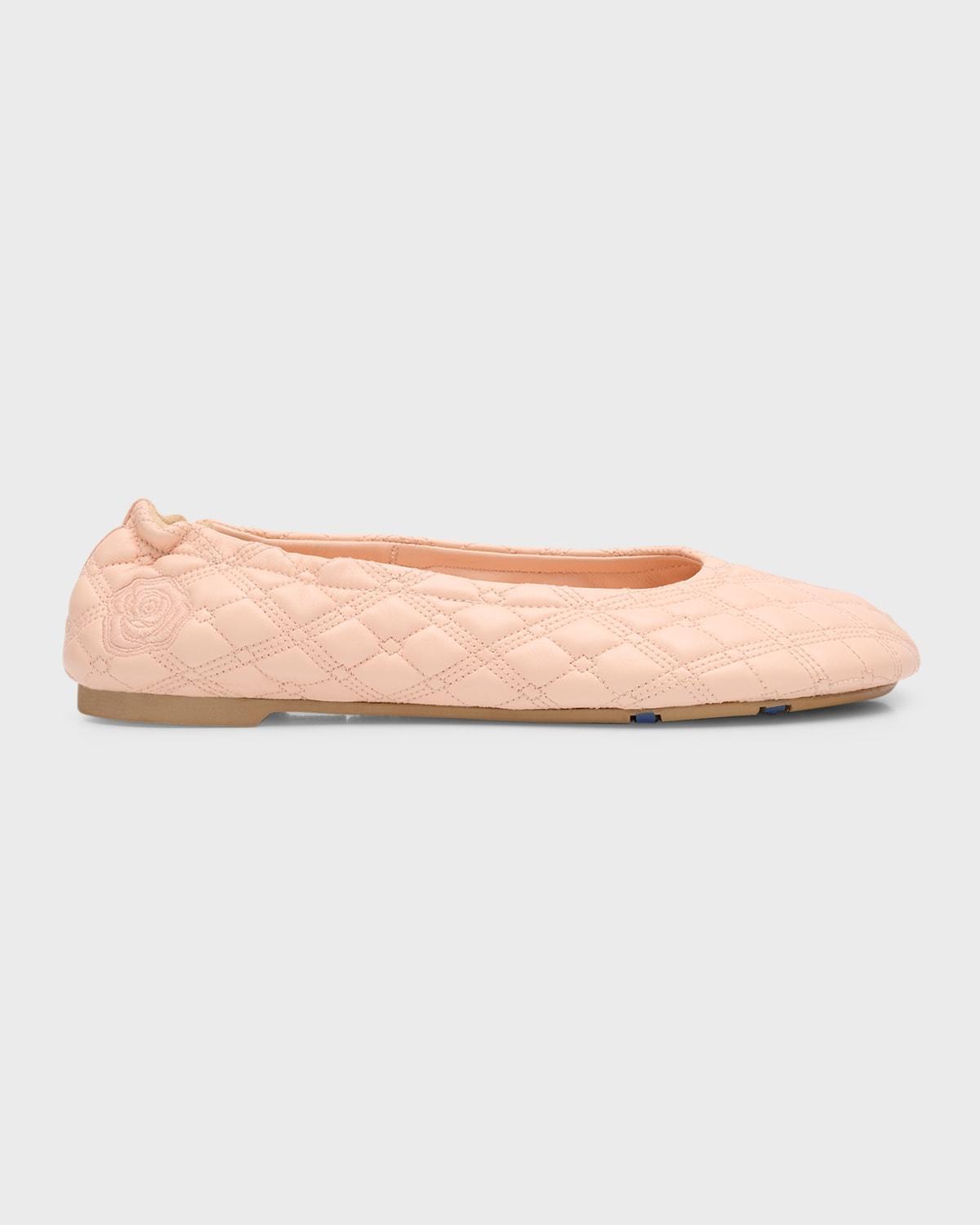 Sadler Quilted Lambskin Ballerina Flats Product Image