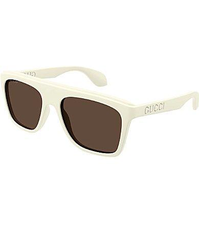 Gucci Mens Twinsburg 57mm Rectangle Sunglasses Product Image