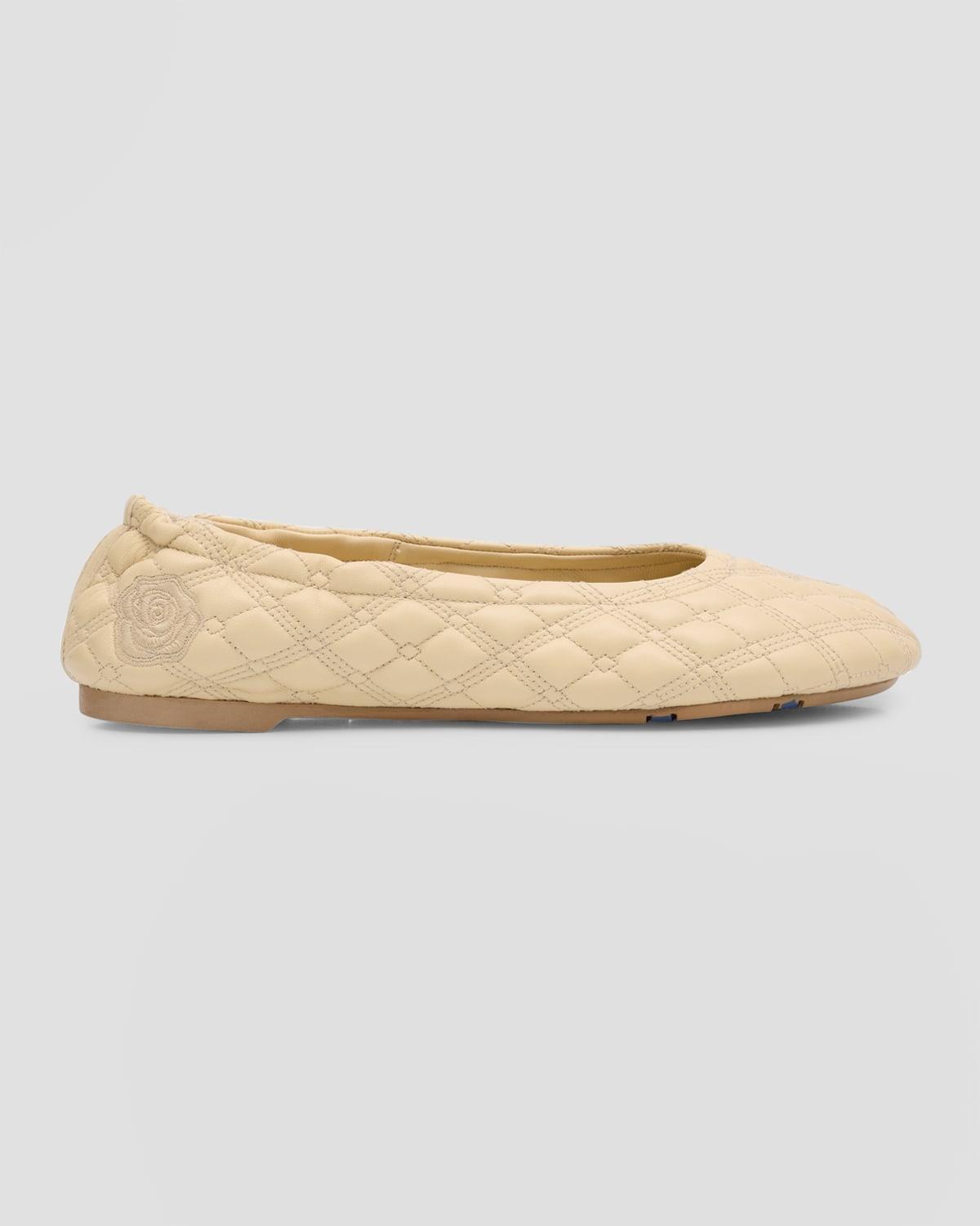 Sadler Quilted Lambskin Ballerina Flats Product Image