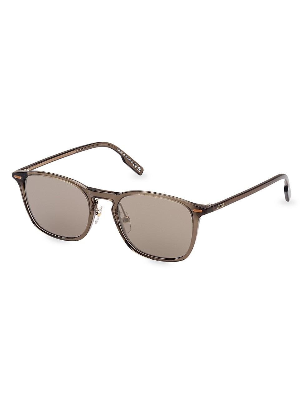 Mens Round Acetate Sunglasses Product Image