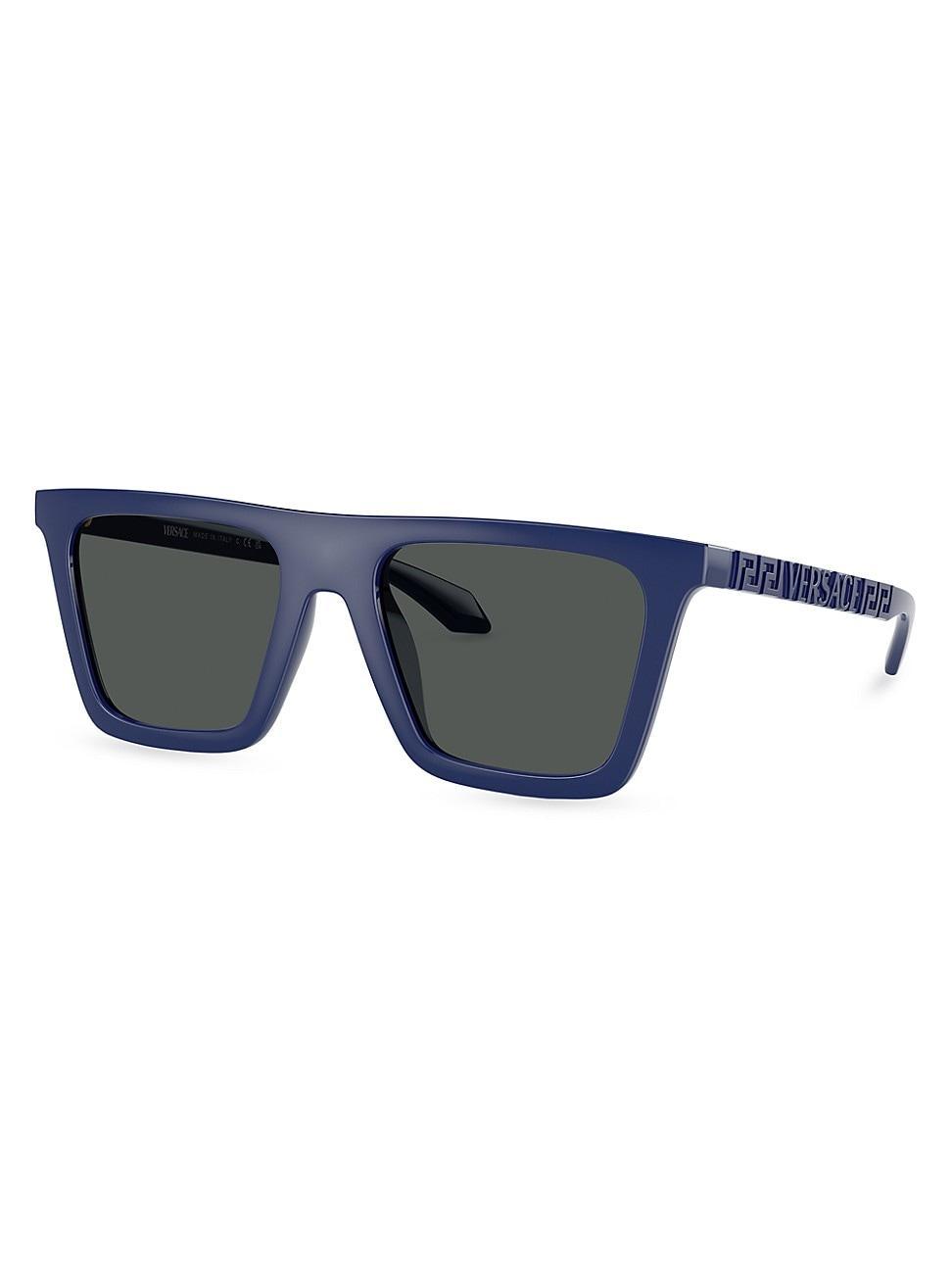 Mens Greca Logo Nylon Square Sunglasses Product Image