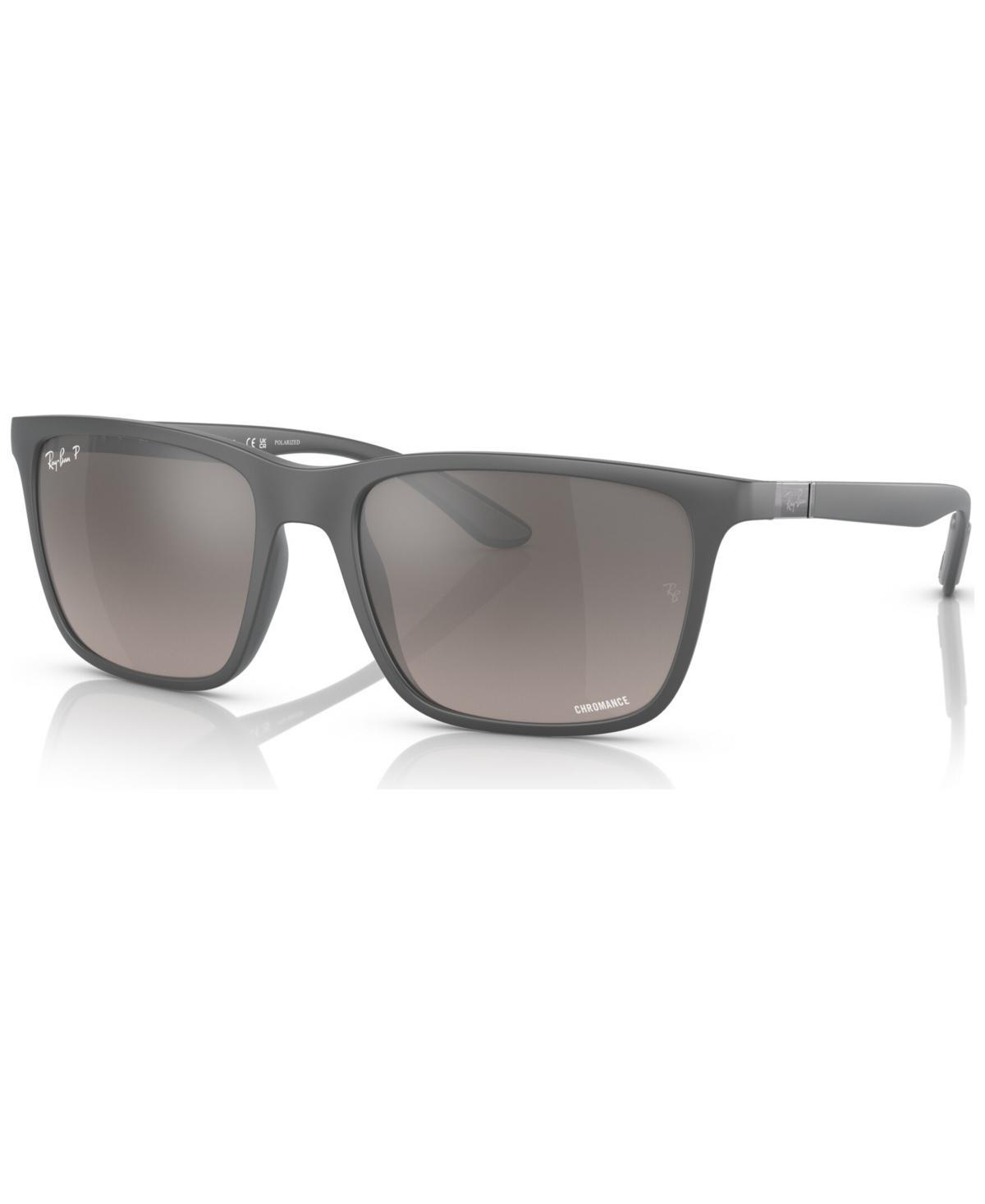 Ray-Ban 58mm Mirrored Polarized Rectangular Sunglasses Product Image