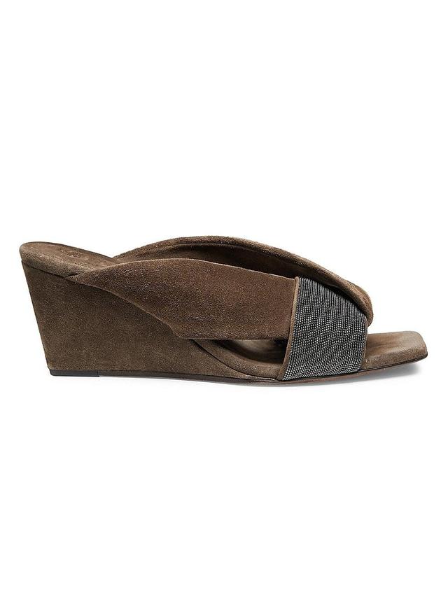 Womens Monili Suede Wedge Sandals Product Image
