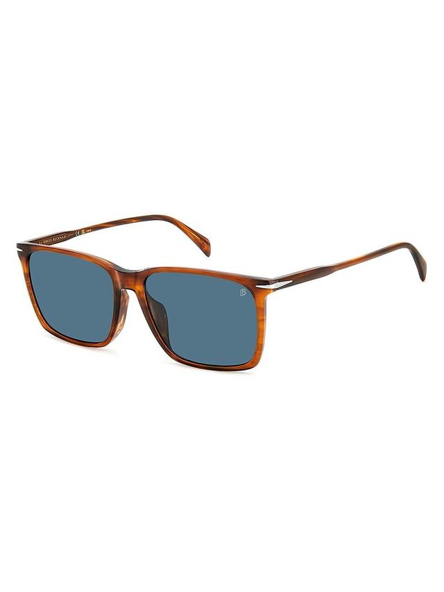 Mens 58MM Rectangular Sunglasses Product Image