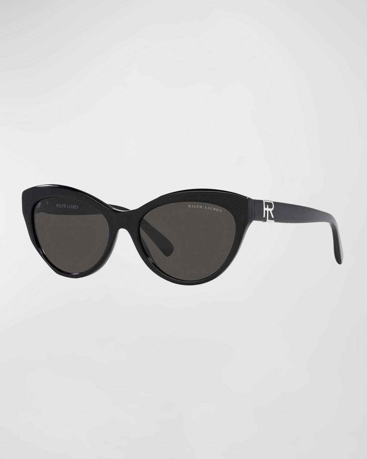 DOLCE & GABBANA Dolce And Gabbana Dark Grey Rectangular Ladies Sunglasses Dg6187 309487 53 In Blue Product Image