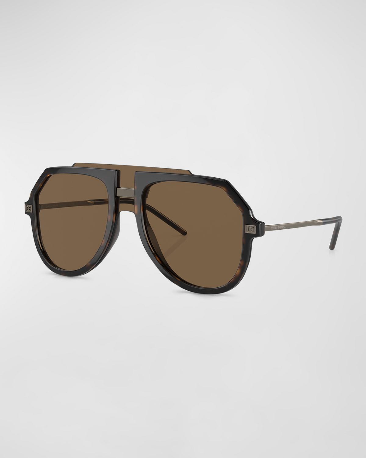 Mens Plastic Aviator Sunglasses Product Image