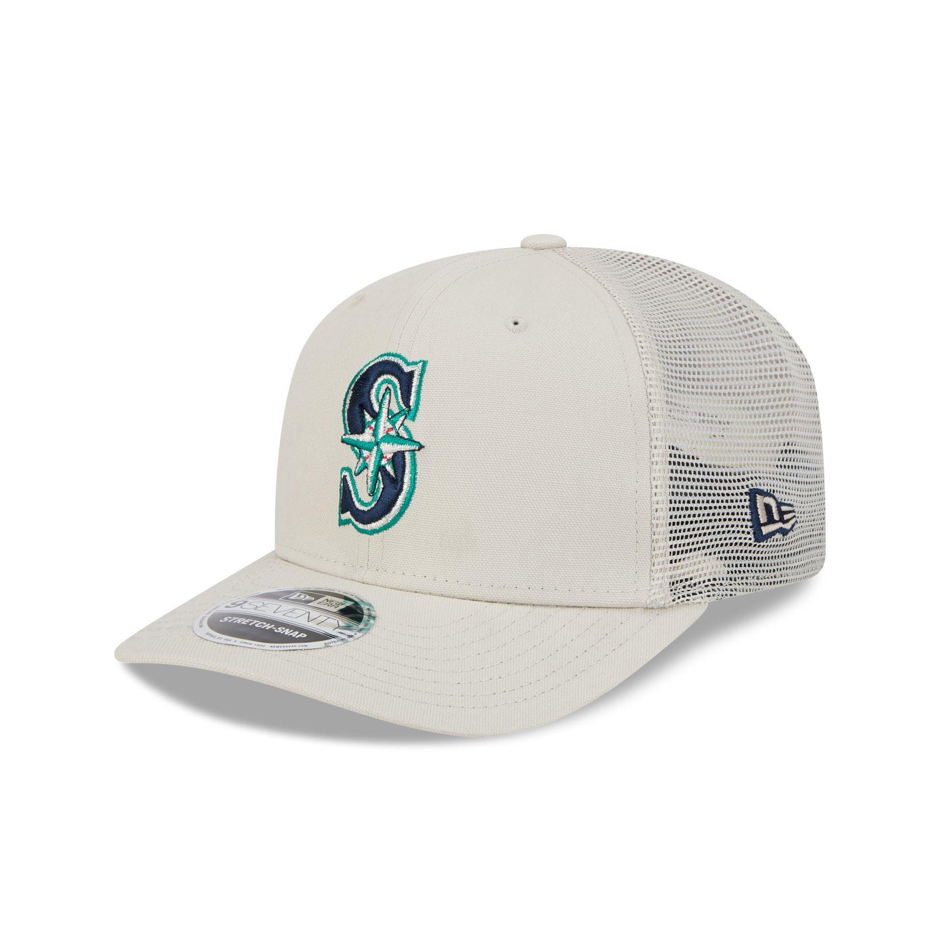 Seattle Mariners Canvas 9SEVENTY Trucker Hat Male Product Image