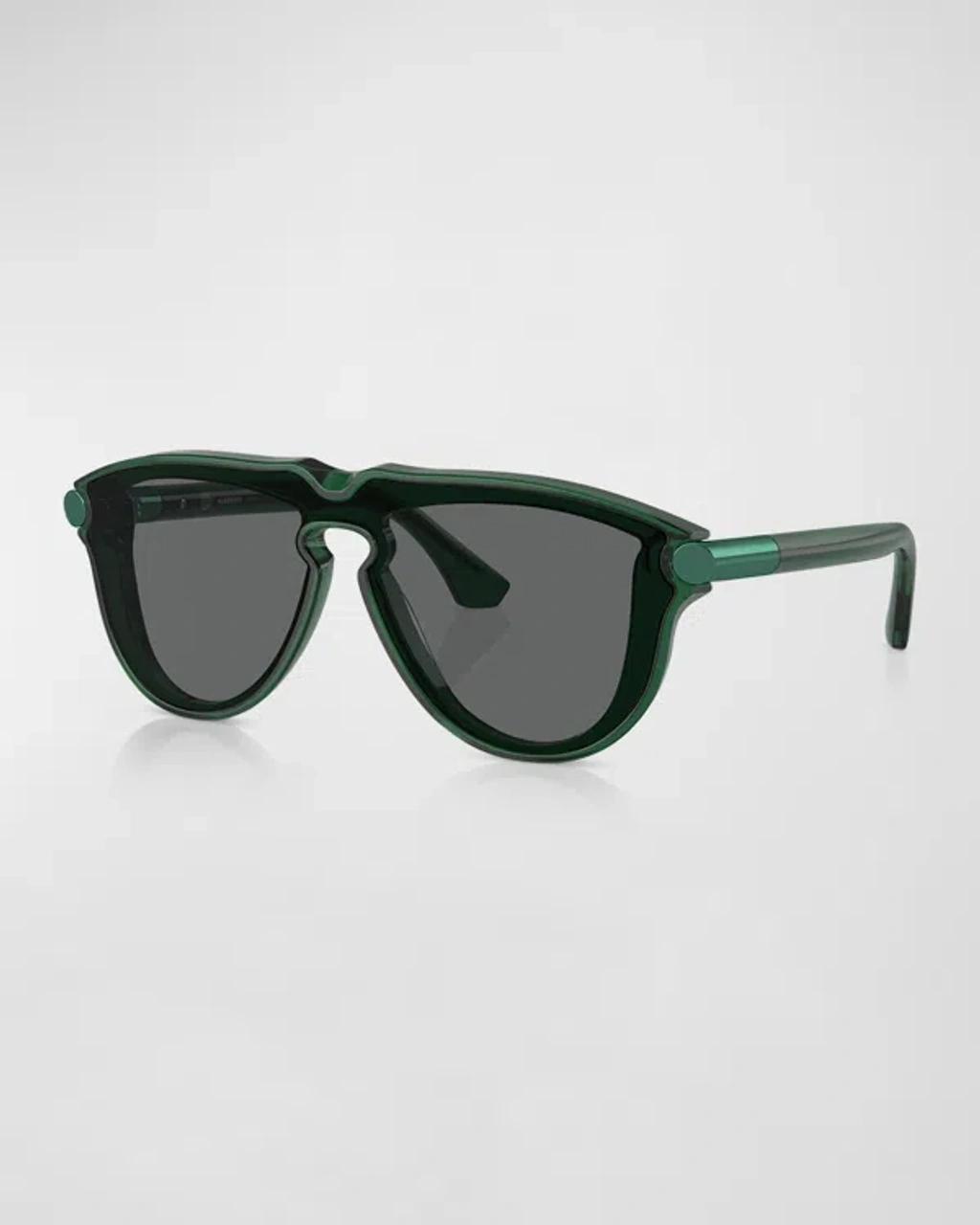 Men's Be4427 Acetate Aviator Sunglasses In Green Product Image