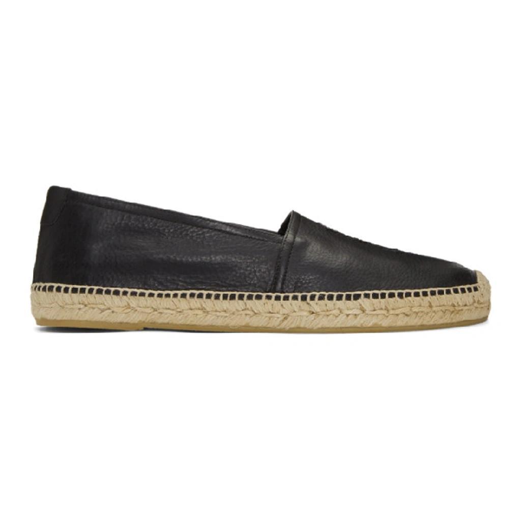 Embroidered Monogram Espadrilles In Black Product Image