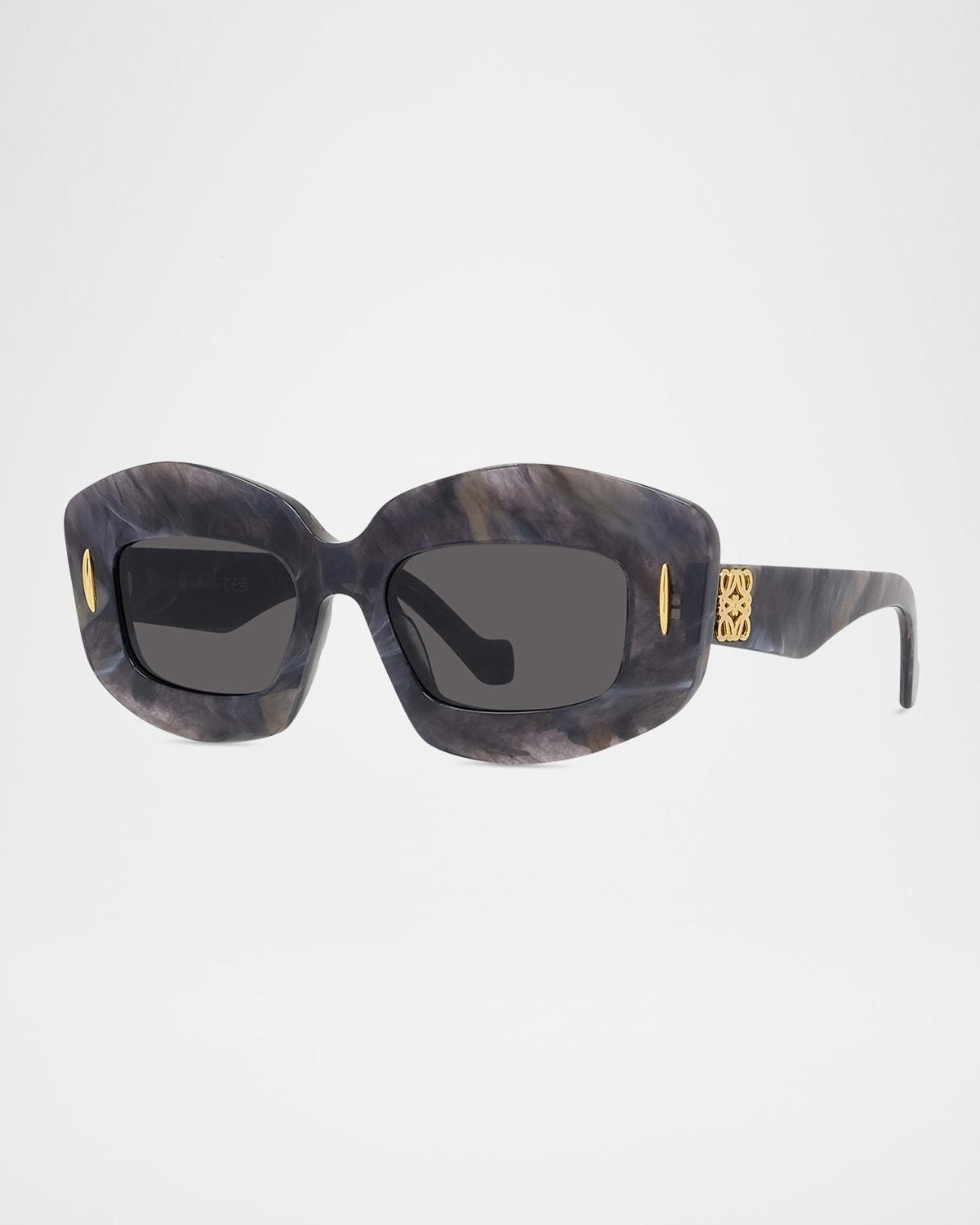 Loewe Silver Screen 49mm Rectangular Sunglasses Product Image