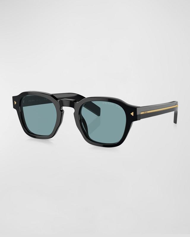 Mens Polarized Acetate Round Sunglasses Product Image