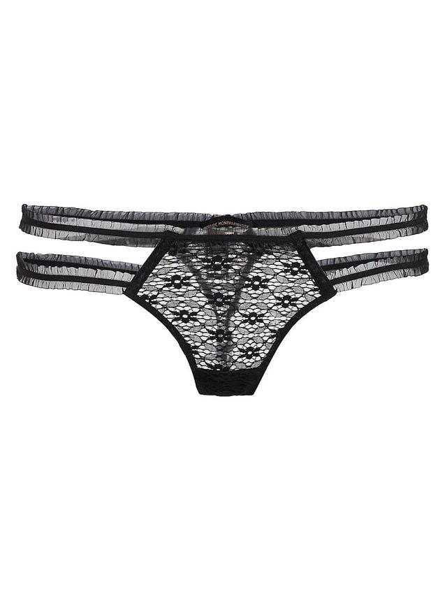 Womens Chante Lace Thong Product Image