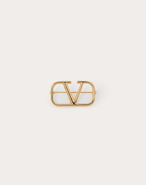 VLOGO SIGNATURE METAL BROOCH Product Image