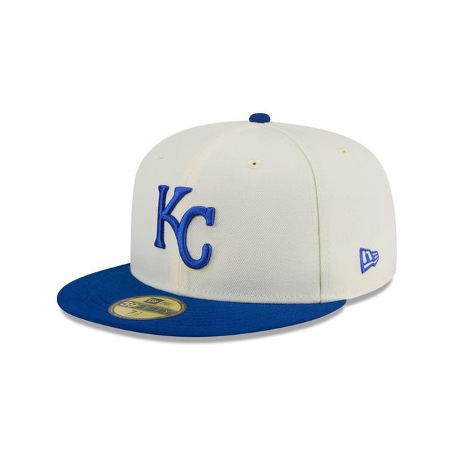 Kansas City Royals Chrome 59FIFTY Fitted Hat Male Product Image