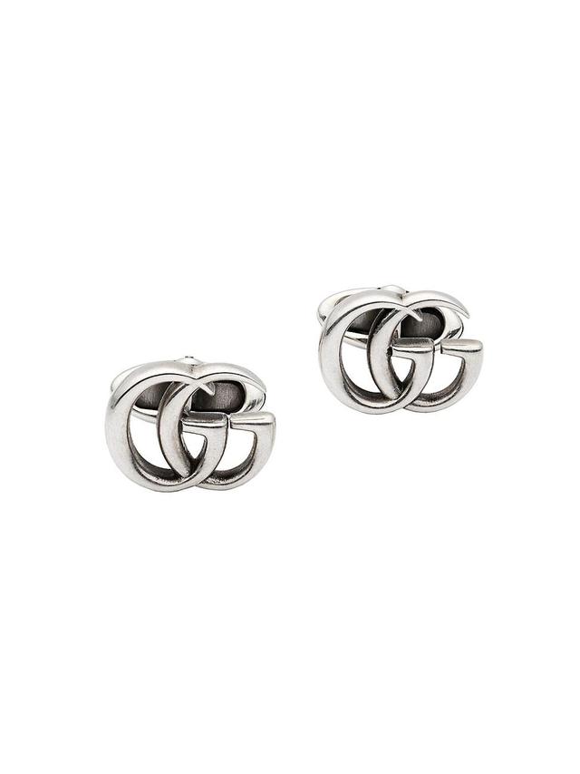 Mens Marmont GG Aged Silver Cufflinks Product Image