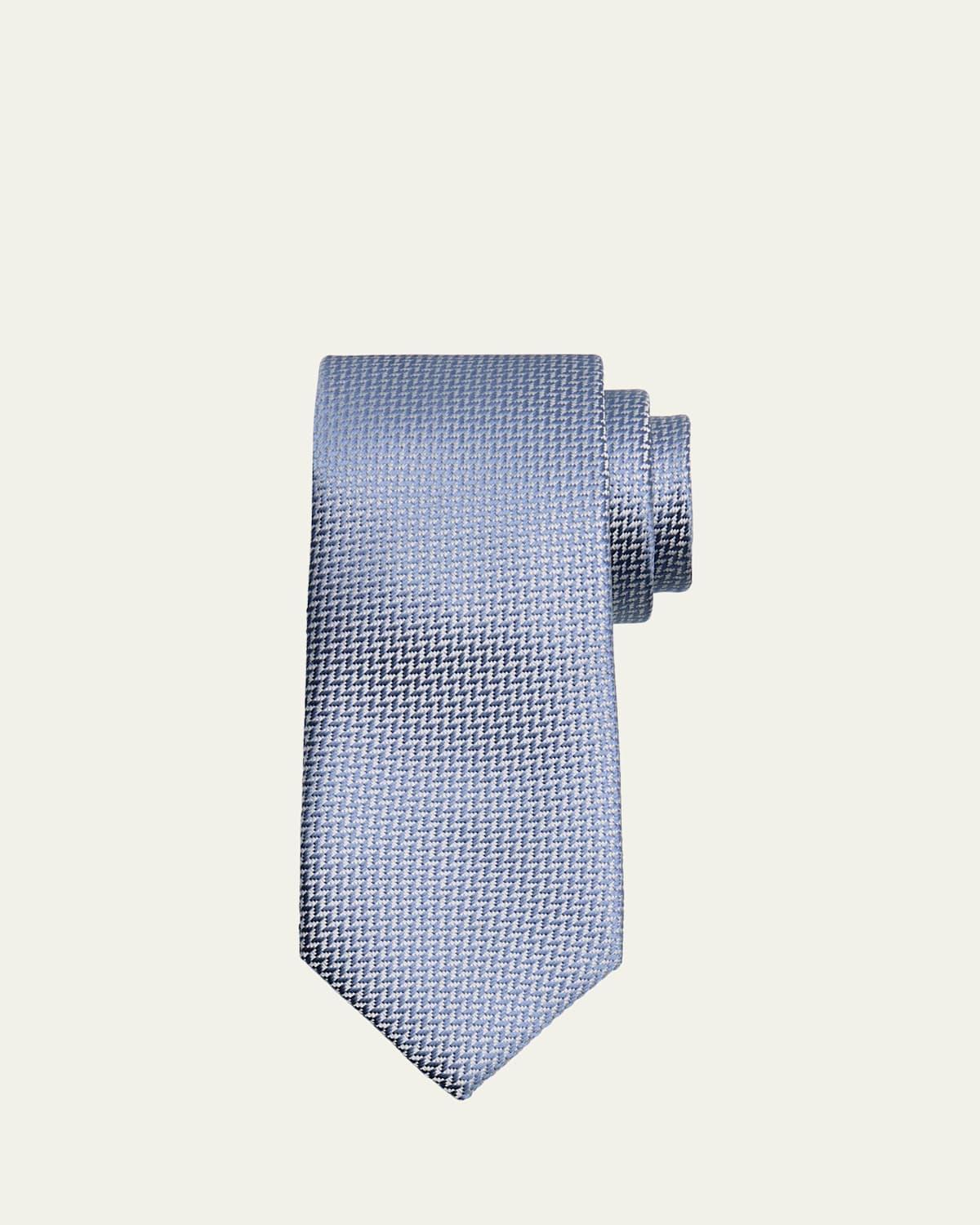 Mens Silk Tonal Chevron Tie Product Image