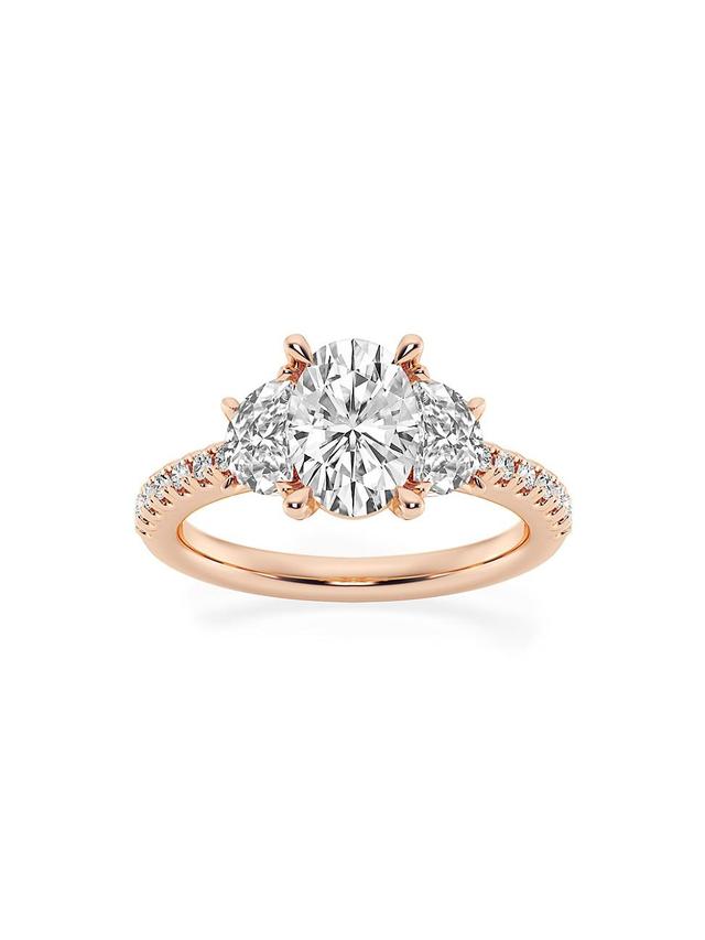 Womens 14K Rose Gold & Oval Lab-Grown Diamond Ring/2.75-7.00 TCW Product Image