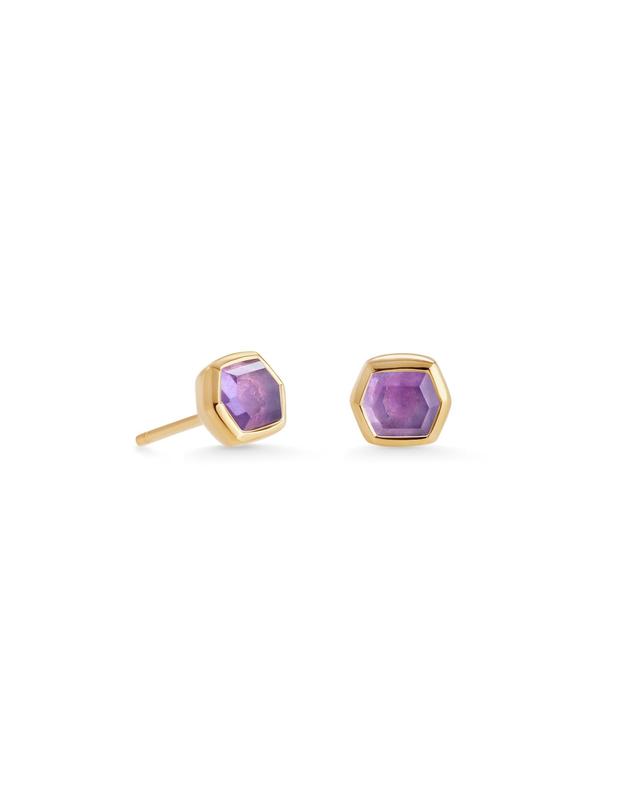 Kendra Scott Davie 14K Gold Stud Earrings Product Image