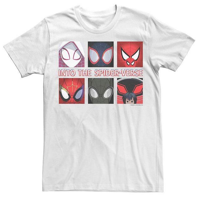 Mens Marvel Into The Spider-Verse Character Panel Boxes Tee Product Image