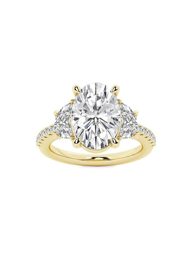 Womens 14K Yellow Gold & Oval Lab-Grown Diamond Ring/2.75-7.00 TCW Product Image