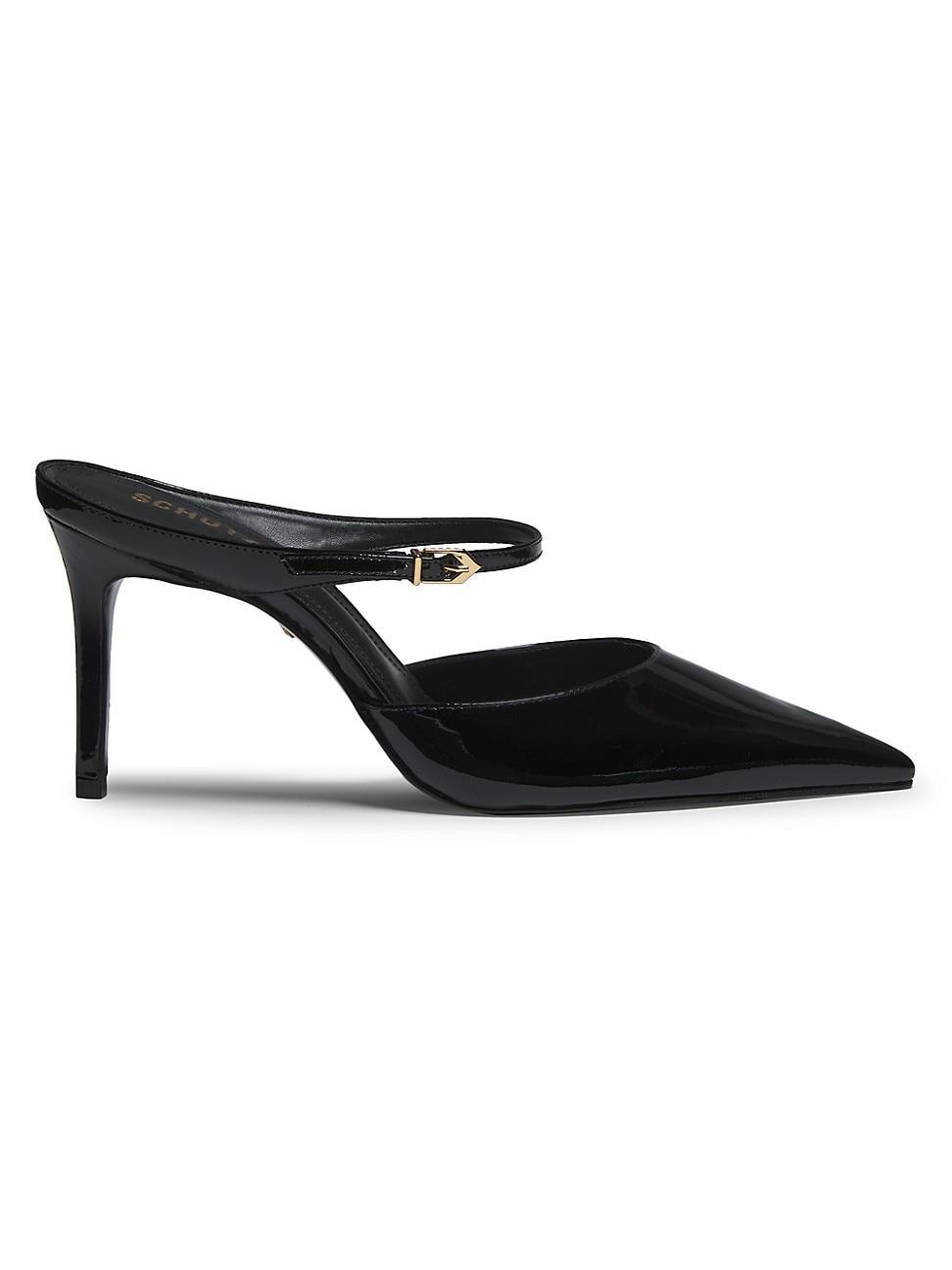 Womens Laura 75MM Patent Leather Mules Product Image