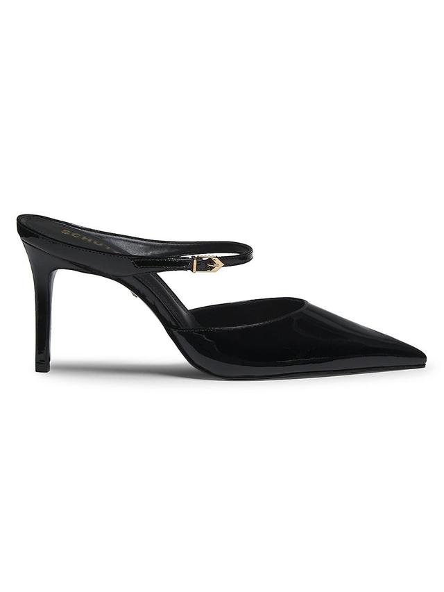 Womens Laura 75MM Patent Leather Mules Product Image