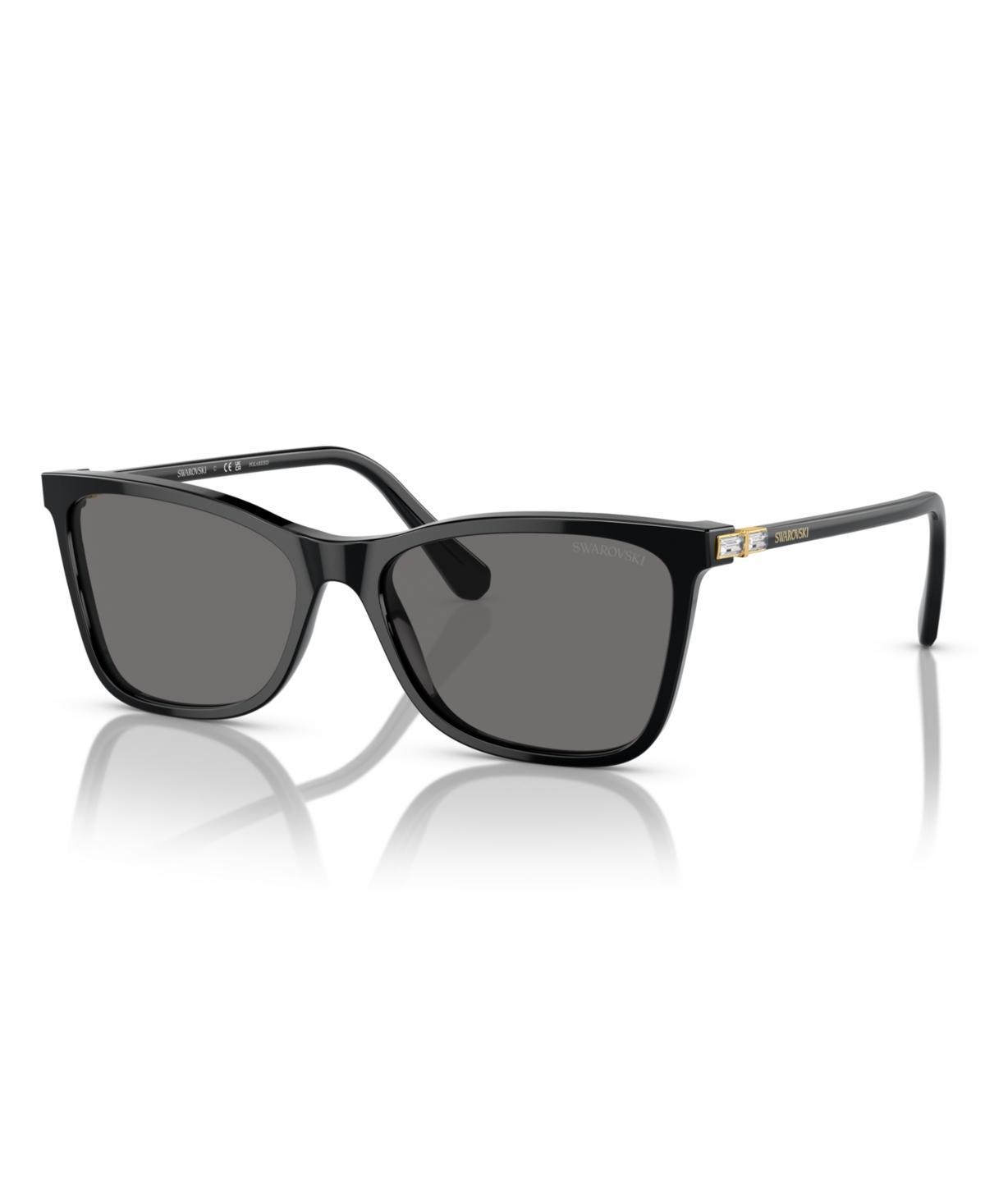 Swarovski 55mm Polarized Rectangular Sunglasses Product Image