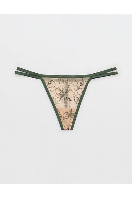 Show Off Embroidery Thong Underwear Women's Product Image