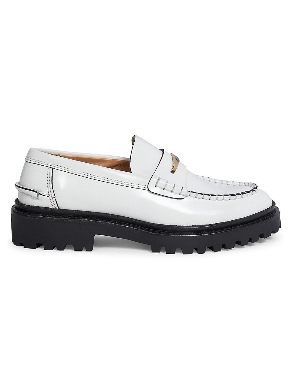 Womens Frezza Leather Loafers Product Image