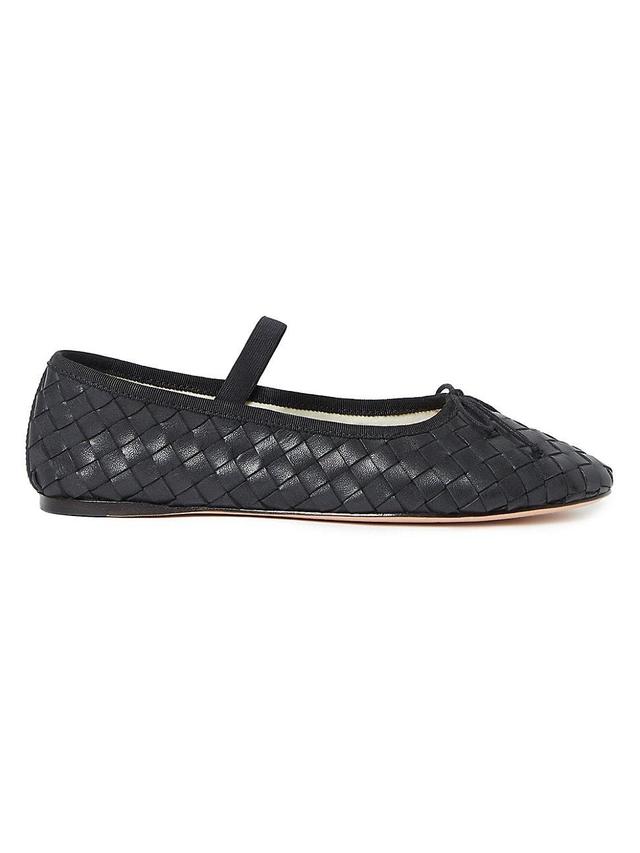 Womens Leonie Woven Leather Ballet Flats Product Image