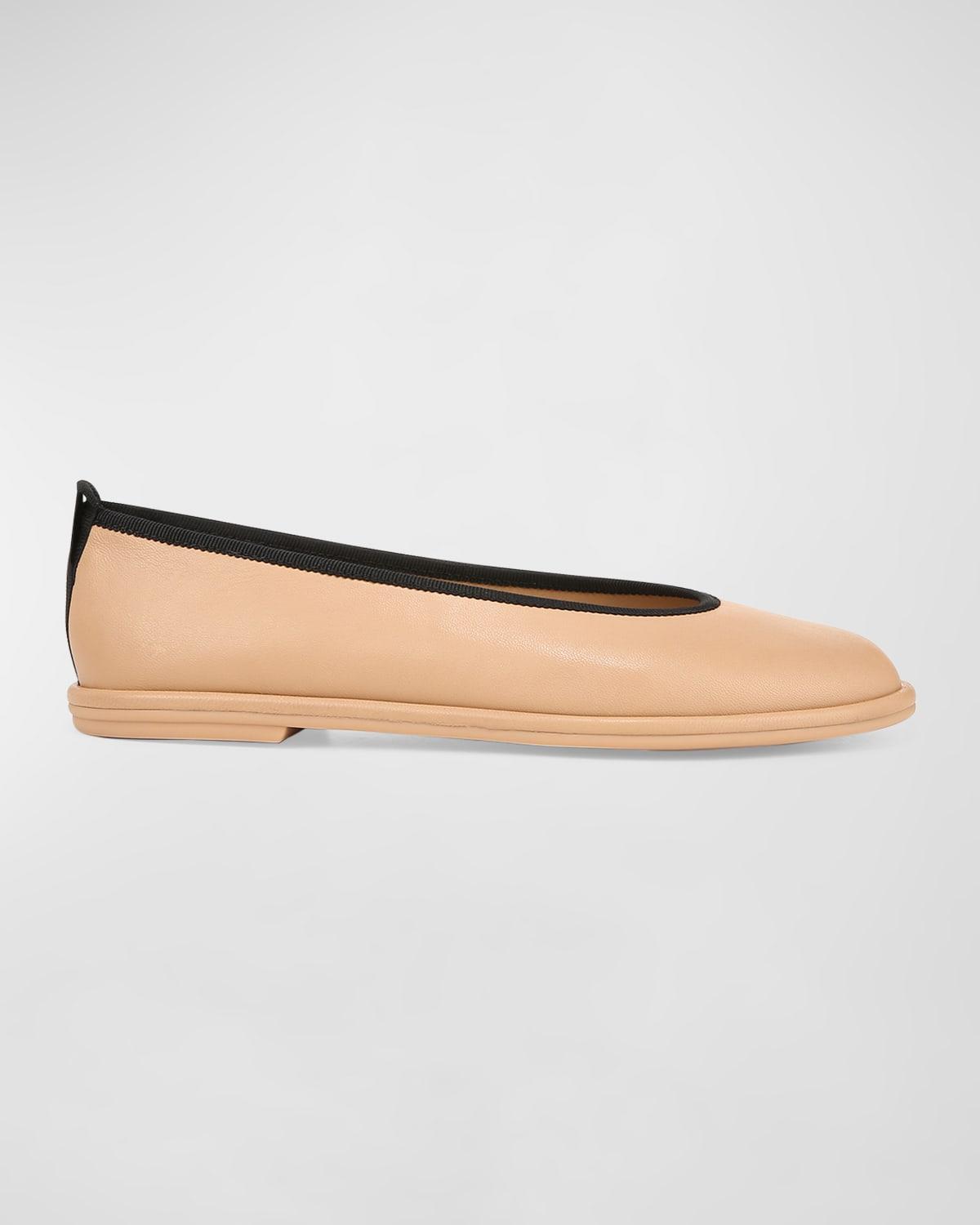 Womens Sofia Leather Skimmer Ballet Flats Product Image