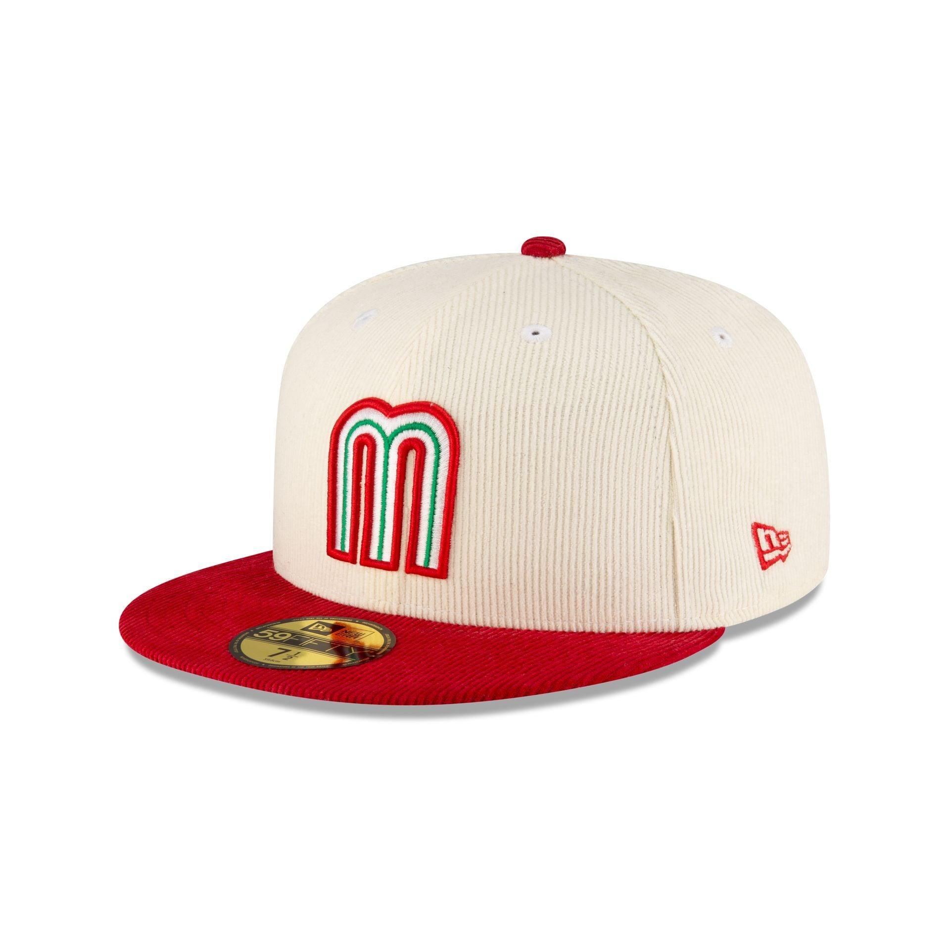 Mexico Baseball Chrome Red Corduroy 59FIFTY Fitted Hat Male Product Image