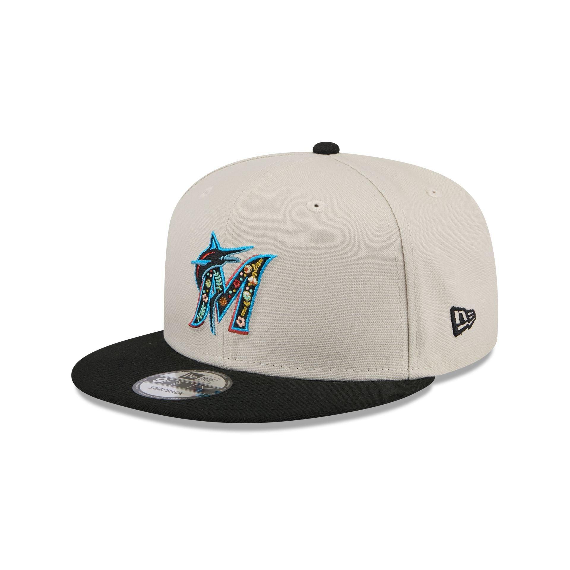 Miami Marlins Floral Fill 9FIFTY Snapback Male Product Image