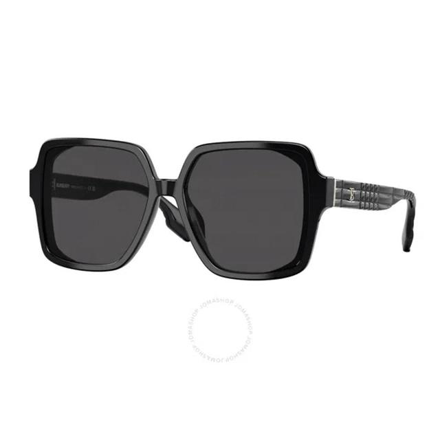 Dark Grey Square Men's Sunglasses Be4379d 300187 58 In Black Product Image