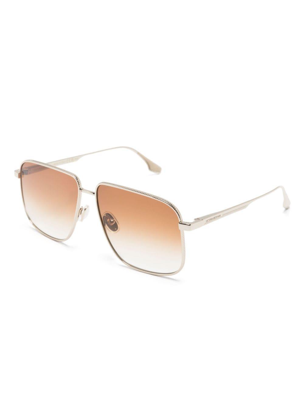 Pilot-frame Sunglasses In Gold Product Image