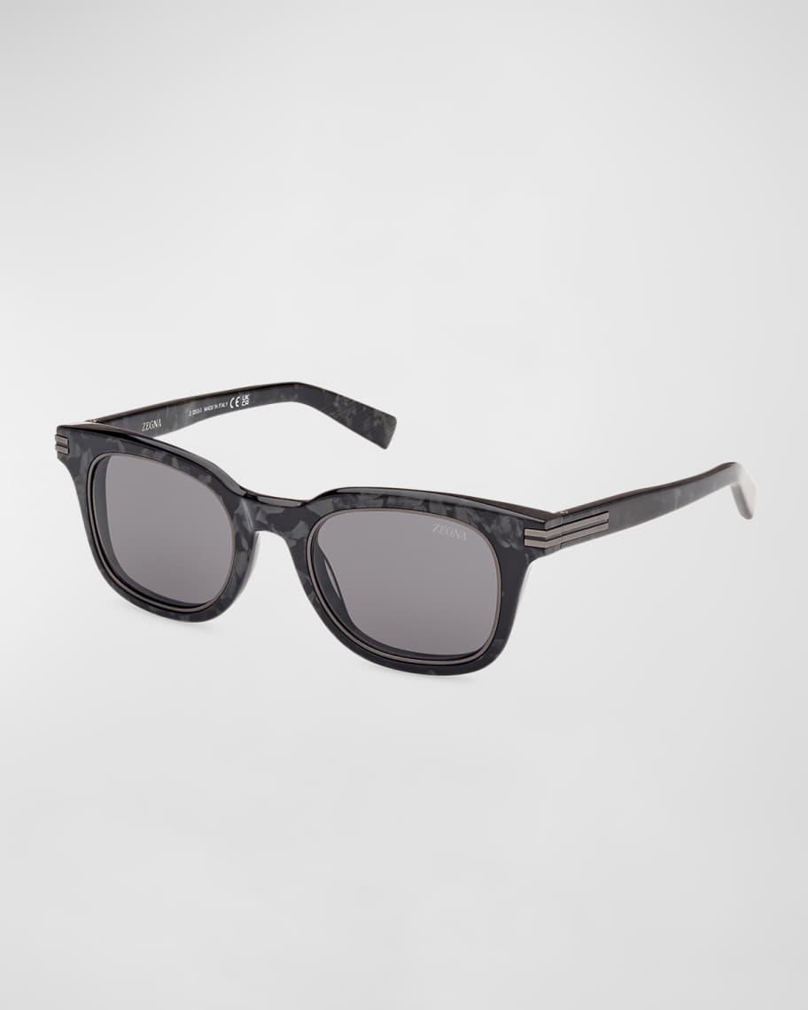 Mens Acetate Rectangle Sunglasses Product Image